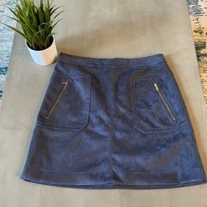 LOFT faux Suede Skirt